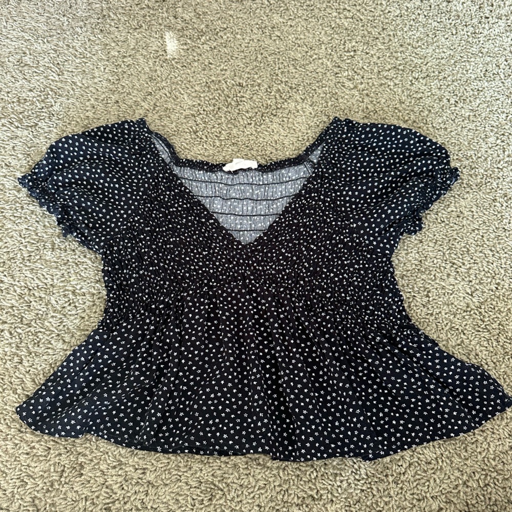black and white shirt